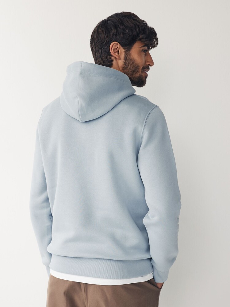 Hellblau - Gant Shield Kapuzensweatshirt in Regular Fit mit Logo - Bild 2 von 5