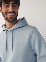 Hellblau - Gant Shield Kapuzensweatshirt in Regular Fit mit Logo - Bild 4 von 5
