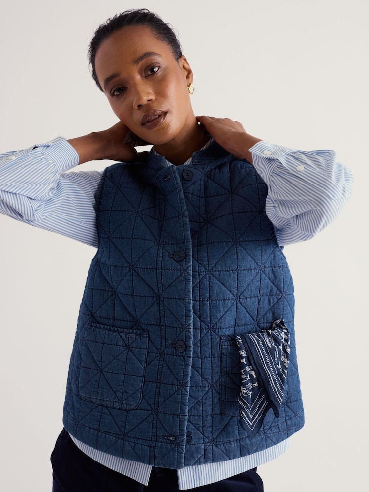 Seasalt Cornwall Incoming Tide Gilet - Imagen 1 de 5 Seasalt Cornwall Incoming Tide Gilet - Imagen 1 de 5
