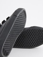 Black Standard Fit (F) Leather Triple Strap Shoes - Image 6 of 6