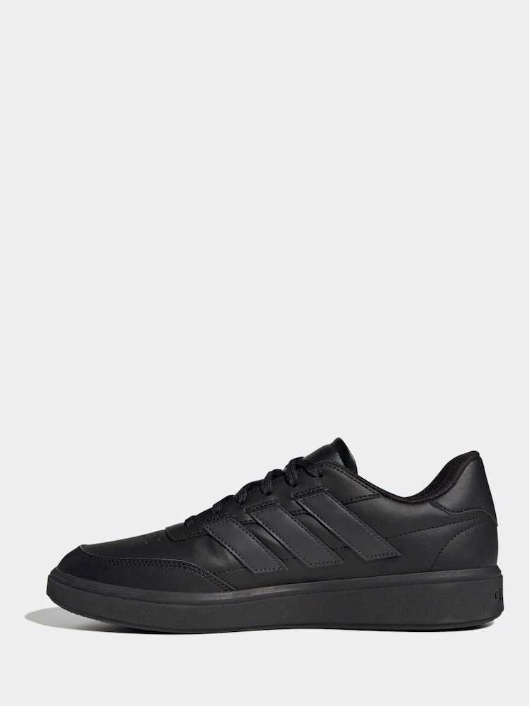 adidas Black Courtblock Trainers - Image 2 of 8