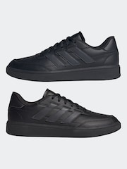 adidas Black Courtblock Trainers - Image 3 of 8