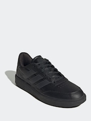adidas Black Courtblock Trainers - Image 4 of 8