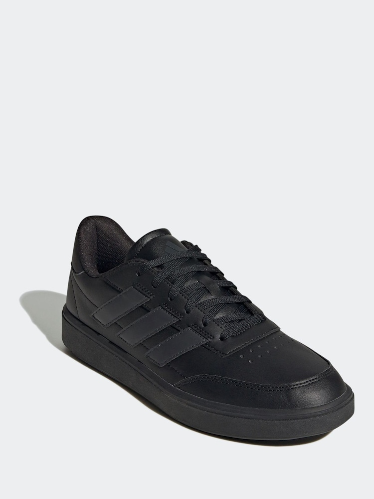 adidas Black Courtblock Trainers - Image 4 of 8