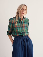 Seasalt Cornwall Green Hope Cottage Blouse II - Image 2 of 5