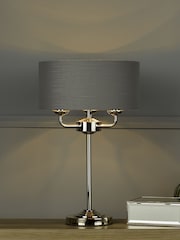 Laura Ashley Charcoal Sorrento Table Lamp - Image 1 of 5