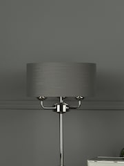 Laura Ashley Charcoal Sorrento Table Lamp - Image 2 of 5