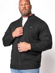 BadRhino Big & Tall Black Zip Up Jacket - Image 1 of 2