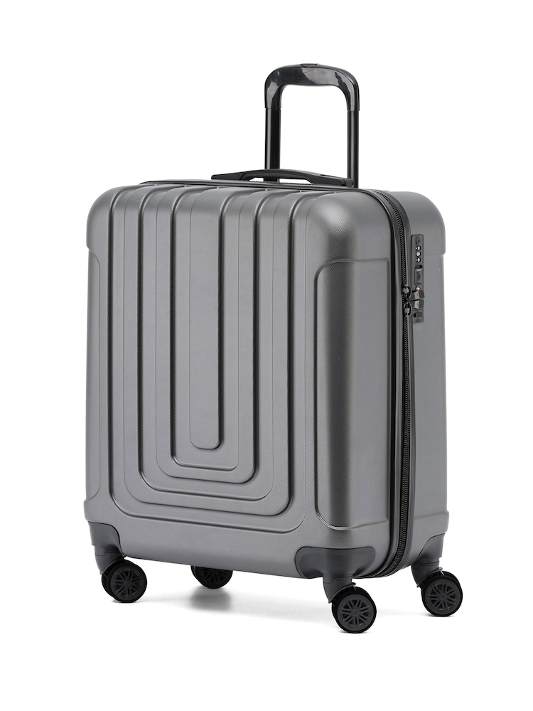 Flight Knight 56x45x25cm EasyJet Overhead 8 Wheel ABS Hard Case Cabin Carry On Hand Luggage - Image 1 of 7