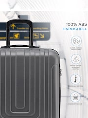 Flight Knight 56x45x25cm EasyJet Overhead 8 Wheel ABS Hard Case Cabin Carry On Hand Luggage - Image 4 of 7