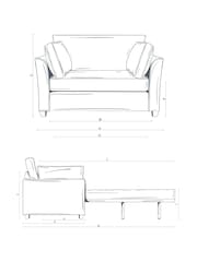 Willow & Hall Stone Cream Elmley Sofa Bed - Image 3 of 5