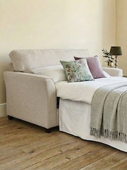 Willow & Hall Stone Cream Elmley Sofa Bed - Image 4 of 5