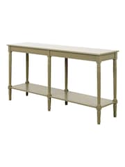 Pacific Olive Pine Wood Large Console Table - Image 7 of 7