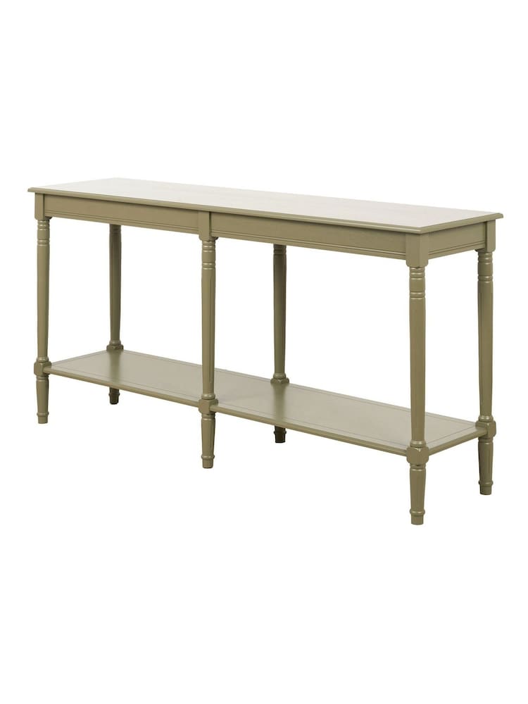 Pacific Olive Pine Wood Large Console Table - Image 7 of 7