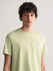 Limettengrün - GANT – T-Shirt mit 100 % Baumwolle und Shield-Logo - Bild 4 von 5