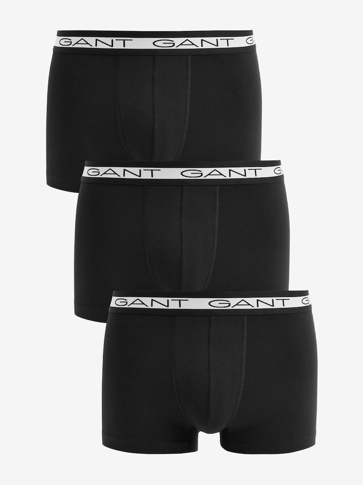 Short De Bain Homme GANT Logo - Noir Polyamide Recyclé Séchage Rapide