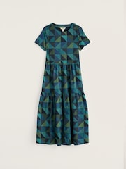 Seasalt Cornwall Blue Short Sleeve Leading Lights Dress - Image 1 of 5
