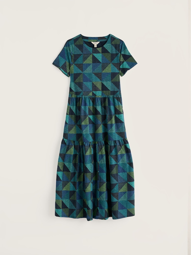 Seasalt Cornwall Blue Short Sleeve Leading Lights Dress - Image 1 of 5
