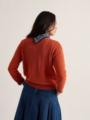 כתום - Seasalt Cornwall סוודר, דגם Applewood - תמונה 3 מתוך 5