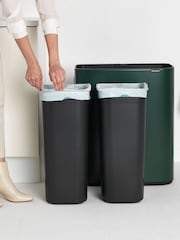 Brabantia Pine Green Bo Touch Double 30L Bin - Image 5 of 6