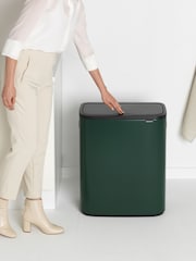 Brabantia Pine Green Bo Touch Double 30L Bin - Image 6 of 6