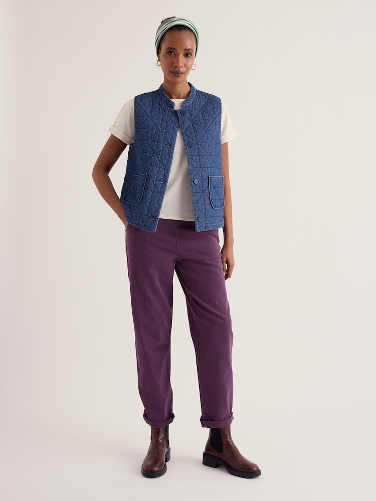 Seasalt Cornwall Purple Waterdance Trousers - Image 1 of 5 Seasalt Cornwall Purple Waterdance Trousers - Image 1 of 5