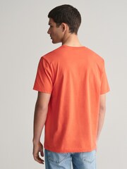 GANT Orange 100% Cotton Shield Logo T-Shirt - Image 2 of 6