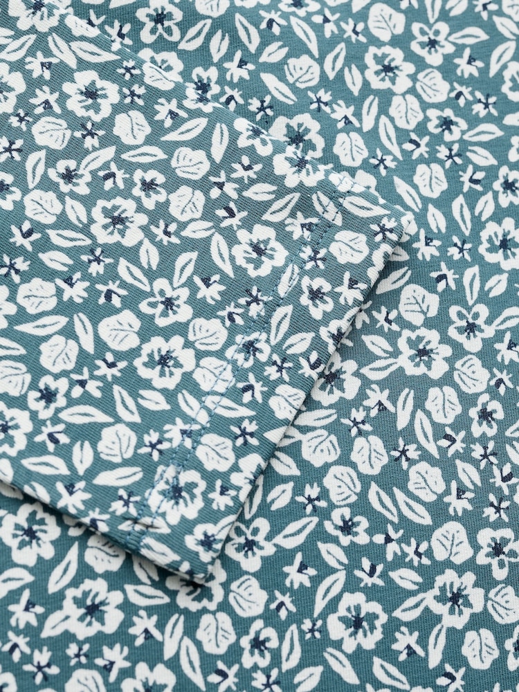 Seasalt Cornwall Teal Blue Easel Long Sleeve Jersey Top - Image 3 of 3 Seasalt Cornwall Teal Blue Easel Long Sleeve Jersey Top - Image 3 of 3