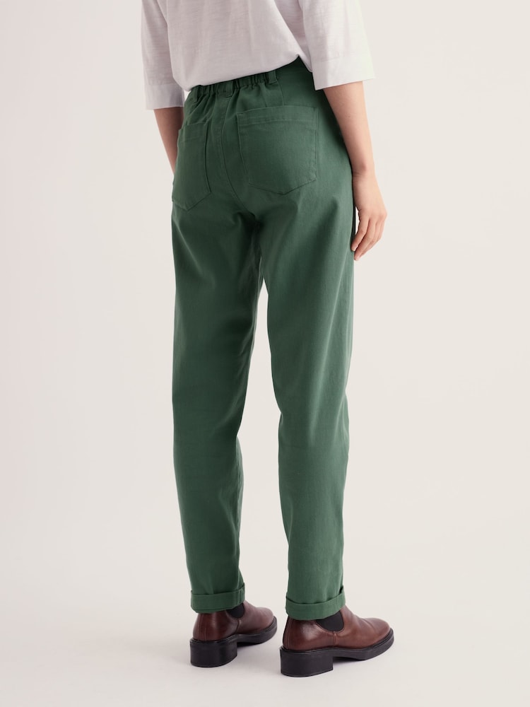 Seasalt Cornwall Green Waterdance Slim Trousers - Image 2 of 5