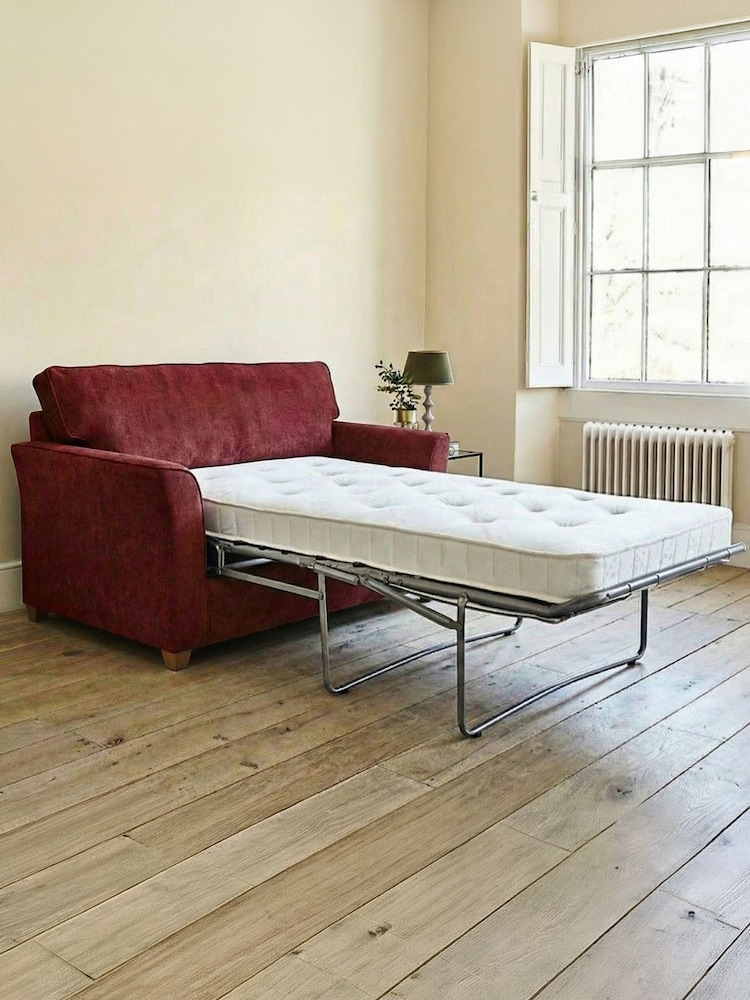 Willow & Hall Chilli Red Elmley Sofa Bed - Image 5 of 5 Willow & Hall Chilli Red Elmley Sofa Bed - Image 5 of 5