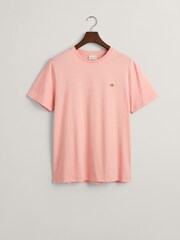 GANT Pink 100% Cotton Shield Logo T-Shirt - Image 5 of 5