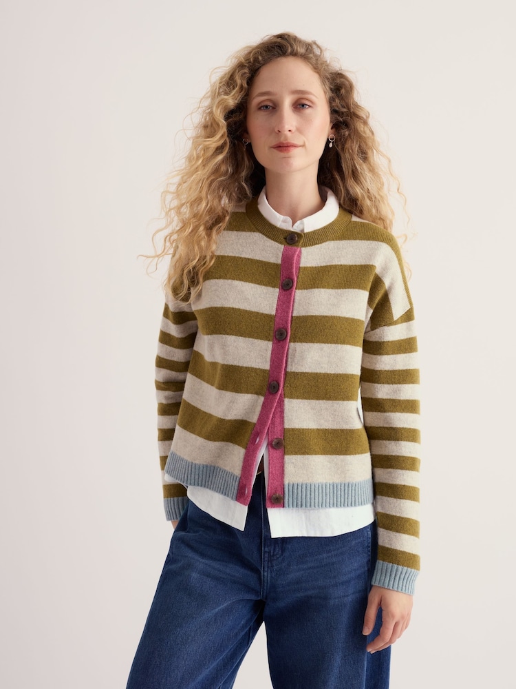 Seasalt Cornwall Green Pinwell Cardigan - Image 1 of 5