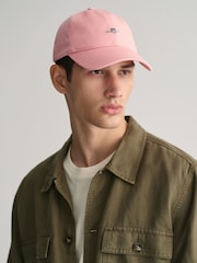 GANT Pink Shield 100% Cotton Cap - Image 1 of 3