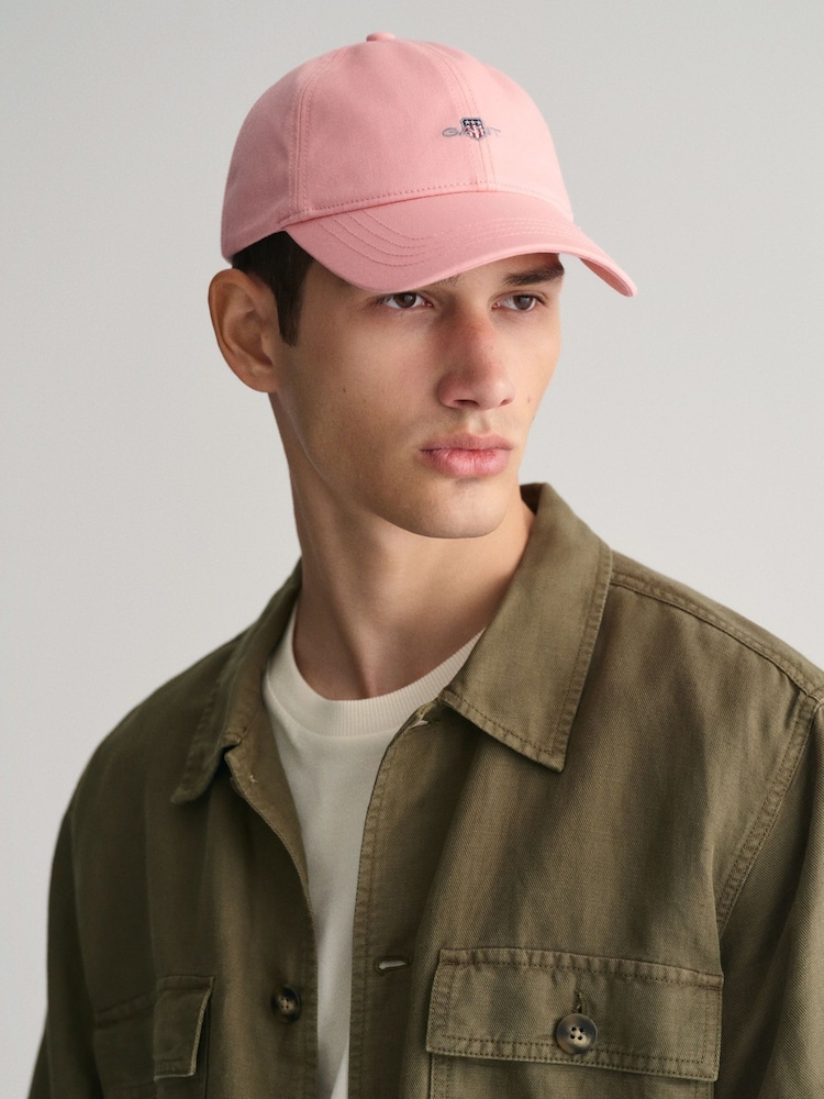 GANT Pink Shield 100% Cotton Cap - Image 1 of 3