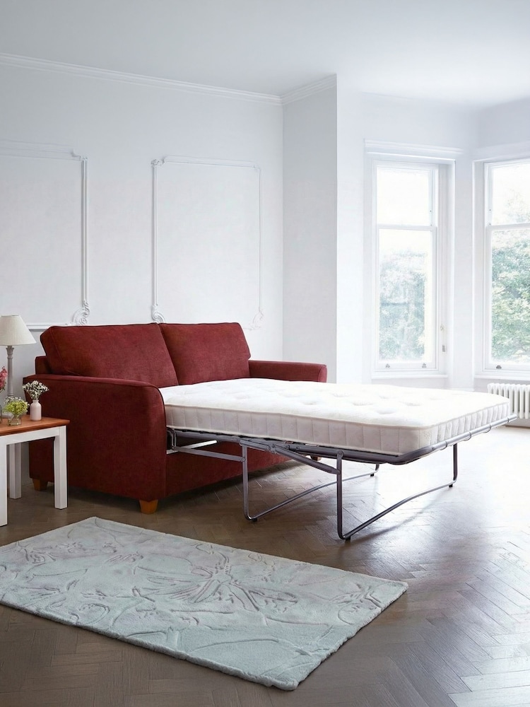 Willow & Hall Chilli Red Elmley Sofa Bed - Image 5 of 5 Willow & Hall Chilli Red Elmley Sofa Bed - Image 5 of 5