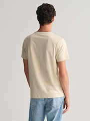 GANT Cream 100% Cotton Shield T-Shirt - Image 2 of 4