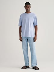 GANT Dark Blue Sunfaded Logo T-Shirt - Image 3 of 5