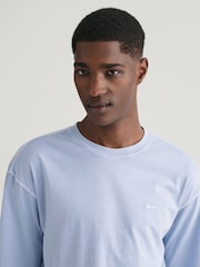 GANT Dark Blue Sunfaded Logo T-Shirt - Image 4 of 5
