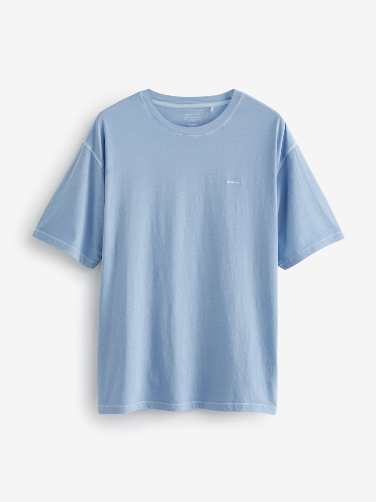GANT Dark Blue Sunfaded Logo T-Shirt - Image 5 of 5