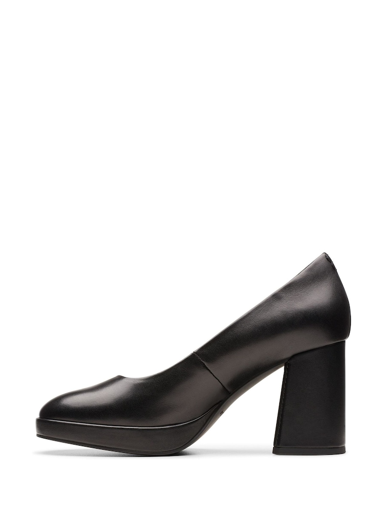 Clarks Black Patent Zoya85 Court Shoes - Image 2 of 5