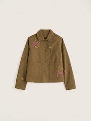 Seasalt Cornwall Green Porth Embroidered Jacket - Image 4 of 5