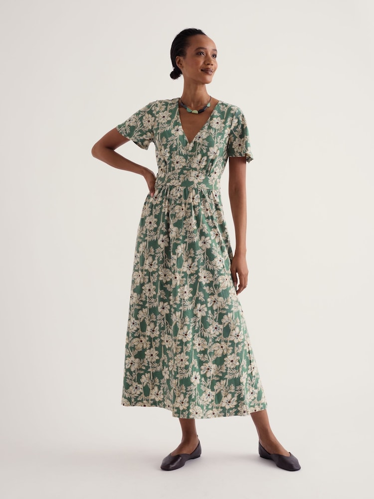 Seasalt Cornwall Green Chateaux Dress - Image 1 of 5 Seasalt Cornwall Green Chateaux Dress - Image 1 of 5