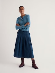 Seasalt Cornwall Blue Potting Shed Cardigan - Image 1 of 5