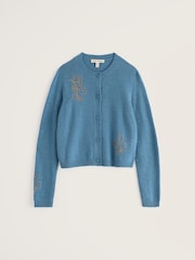 Seasalt Cornwall Blue Potting Shed Cardigan - Image 4 of 5