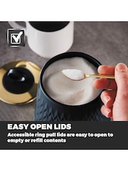 Tower Set of 3 Blue Empire Canisters - Image 9 of 10