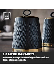 Tower Set of 3 Blue Empire Canisters - Image 2 of 5