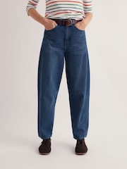 Seasalt Cornwall Mid Wash Blue Petite Boatyard Jeans - Image 2 of 5
