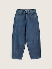 Seasalt Cornwall Mid Wash Blue Petite Boatyard Jeans - Image 4 of 5