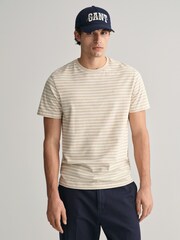 GANT Natural Striped 100% Cotton T-Shirt - Image 1 of 5