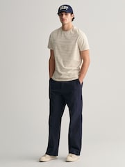 GANT Natural Striped 100% Cotton T-Shirt - Image 3 of 5